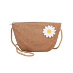 AMZLORD Kadınlar için Hasır Omuz Çantası, Yazlık Plaj Hasır Çantalar Püsküllü Hasır Plaj Çantası Fermuarlı Hasır Çanta Bohem Crossbody Çanta Dokuma El Yapımı Omuz Çantası - Beyaz, beyaz