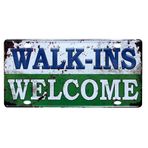 AMZLORD WALK-INS Metal Retro Teneke Tabela Sanat Vintage Poster Duvar Plakası Oturma Odası Bar için