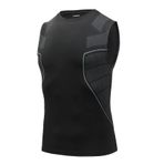 AMZSPORT 111006 Kolsuz Siyah Erkek Spor T-shirt