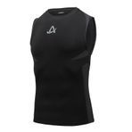 AMZSPORT 111007 Kolsuz Siyah Erkek Spor T-shirt