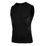 AMZSPORT 111021 Kolsuz Siyah Erkek Spor T-shirt