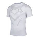 AMZSPORT 112035 Kısa Kollu Beyaz Erkek Spor T-shirt