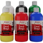 Ana Renkler Guaj Boya 6'lı Set 6X500GR Sanatçılar, Öğrenciler, Yeni Başlayanlar Için