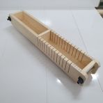 Anadolu Ağaç Dekoratif Ürünler 60 cm 7x7 Yarısı Dilimli Ayarlı Takoz Özellikli Baton Sabun Kalıbı - 3 cm dilimli