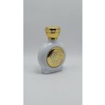 ANADOLU PARFÜM | Altın Işlemli Boş Parfüm Şişesi 50ml Sprey Başlıklı, Beyaz Rengi