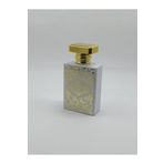 ANADOLU PARFÜM | Boş Beyaz Cam Parfüm/Kolonya Sprey Şişesi, Uygun Fiyatlı, Kolaylığı Doldurulabilir, Zarif ve Lüks, Altın Kapaklı, Altın Desenli 50ml