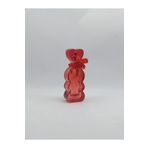 ANADOLU PARFÜM, Boş Cam Parfüm/Kolonya Sprey Şişesi, Kolay Doldurulabilir, Üç Kalpli, Kalp Kapaklı, Kırmızı Renkli, 30ml