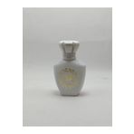 ANADOLU PARFÜM | Boş Cam Parfüm/Kolonya Sprey Şişesi, Mat Gül Desenli, Beyaz Renkli, Şıklık Sunuyor Ve Kolaylığı Doldurulabilir, 50ml