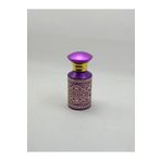 ANADOLU PARFÜM, Boş Cam Parfüm/Kolonya Sprey Şişesi, Mor Renkli, Altın Detaylı, Altın Mor Kapaklı, Uygun Fiyatlı, Şıklık Sunuyor, Kolay Doldurulabilir, 50ml