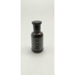 ANADOLU PARFÜM | Boş Doldurulabilir Cam Parfüm Şişesi, Lüks Silindirik Stil, Siyah Mat Cam, Kabartmalı Logo, Nazik Metal Spreyli, Yuvarlak Kapaklı, 50ml