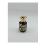 ANADOLU PARFÜM, Boş Doldurulabilir, Siyah Renkli, Altın Süslemeli, Altın Çiçek Şeklinde Kapağı, Dekoratif ve Şık, Parfüm ve Kolonya Cam Şişesi, 50ml
