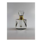 ANADOLU PARFÜM Premium Piramit Kesim Kristal Sürmeli (Boş) Parfüm Şişesi - 3 ml Mini Esans Şişesi - Altın Detaylı
