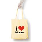 Anadolu Promosyon I love Paris Desenli Ham Bez Omuz Çantası