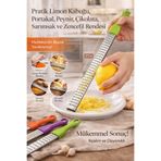 Anadolu Saray 27 cm Çok Amaçlı Rende – Limon, Peynir, Sarımsak, Çikolata ve Zencefil Rendesi - 1 ADET