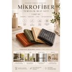 Anadolu Saray 3’lü Mikrofiber Temizlik Bezi Seti Yüksek Emici İz Bırakmaz Çok Amaçlı Cam Mutfak Bezi