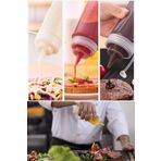 Anadolu Saray Çarşısı Pratik 2 Adet Masterchef Sızdırmaz Kapaklı Plastik Yağ Şişesi Yağdanlık Sos Şişesi 700 Ml.