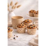 Anadolu Saray Kraft Desenli Muffin Kek Kalıbı 12 Adet | Fırına Dayanıklı Cupcake Kek Kalıbı