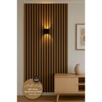 Anadolu Saray MDF Ahşap Akustik Duvar Paneli Keçeli 100×280 cm Dekoratif MDF Lam Çıta – Salon & Ofis