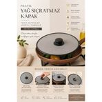 Anadolu Saray Üstten Tutmalı Yağ Sıçratmaz Kapak | Tencere & Tava İçin Pratik Koruyucu