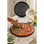 Anadolu Saray XXL Delikli Pizza ve Lahmacun Tepsisi 32cm Karbon Çelik Yanmaz Yapışmaz - 1 ADET