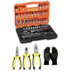 Anadolu Strong 14 Circirli 53 Parca Lokma Anahtar Takimi Bits Uc Seti Yan Keski+Pense+Kargaburnu 180Mm Tam Set