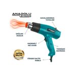 Anadolu Strong ANS1010 2000W Sıcak Hava Tabancası