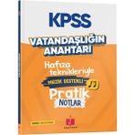 Anahtar Kitaplar Yayınevi 2026 KPSS Vatandaşlığın Anahtarı Hafıza Teknikleriyle Müzik Destekli Pratik Notlar