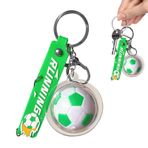 Anahtarlık Çanta Charm'ı,Futbol Anahtarlık Charm'ı, Cep Telefonu için Minik Futbol Anahtarlık, Cep Telefonu ve Sırt Çantası için Yaratıcı Akrilik Anahtarlık Aksesuarları, Futbol Partisi İade Hediyeler