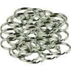 Anahtarlık Halkası Metal 2.2 cm (50 Adet) - Gümüş