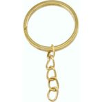 Anahtarlık Halkası Zincirli 5 Cm (1000 Adet) Gold
