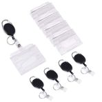 Anahtarlık set, Vicloon anahtar halkalı anahtarlık için geri çekilebilir Badge Reel mit Belt Clip ID Card Holder rozet Buddy Kit ve ID Card