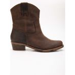 ANALİN SHOES Crazy Deri Kadın Kovboy Bot - Kahve