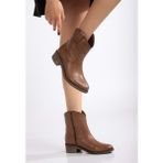 Analin Shoes Kadın Kovboy Bot - Ceviz