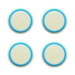 Analog Stick Cap Koruyucu Başlık, Silikon Thumb Grip | Thumb Stick Silikon Cap Grip Koruması Aksesuar Seti PS5 / PS4 / Xbox/Switch Controller için (4 adet) (Beyaz - Mavi Karanlıkta Parlayan)