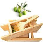 Anamur Naturel Çam Ağacından Doğal El Yapımı Zeytin Kırma Makinesi (4 Adet) - Sarı