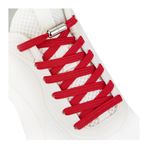 anan520 Yetişkinler ve Çocuklar için Kravat Bağcığı Yok, Sneaker için Elastik Ayakkabı Bağcıkları, Kırmızı, X-Large
