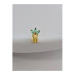 Ananas Model Kıkırdak Piercing Tragus Helix Altın Kaplama Gold Renk Küpe