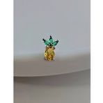 Ananas Model Kıkırdak Piercing Tragus Helix Silver Gümüş ve Altın Kaplama Gold Renk Küpe (Gümüş)