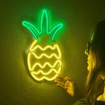 Ananas Neon Duvar Sanatı, Neon Duvar Tabelası, Neon Duvar Dekoru, Led Oda Dekoru, Meyve Neon Tabelası, Led Neon Işık, Kafe, Bar Plaj Led Tabelaları, Yaz Neon Tabelası, Sahil İşareti (Uzaktan