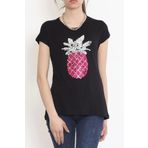 Ananas Pullu Bluz Siyah - 17125.599.