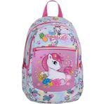 Anaokul Sırt Çantası Kız Erkek Unisex Ortopedik Astarlı Su Geçirmez 5 6 7 Yaş At Model Unicorn Beyaz