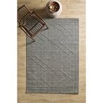 Anaska Home Boho Zigzag Desen Gri Elit Bukleli Sisal Halı Salon Oturma Odası Dış Mekan Halısı Dayanıklı