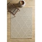 Anaska Home Kare Desenli Bej Teras Halısı Balkon Halısı Bahçe Halısı 80 x 250 cm Jut Halı, NK_PATARA4952