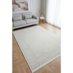 Anaska Home Modern Desenli Halı 160x230 cm Krem Salon Oturma Odası Halısı Toz Vermez, NK_Elina7135