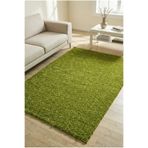 Anaska Home Modern Desenli Salon Halısı Yeşil Peluş Halı Yıkanabilir Post Halı Kaymaz Taban Halı 80 x 250, NK_LIFE1500