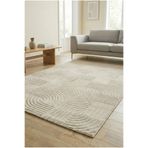 Anaska Home Modern Halı Salon Halısı Oturma Odası Halısı Yolluk Bej Halı Hav Toz Vermez Kolay Temizlenebilir 120 x 170, NK_SAHARA1112BEIGE
