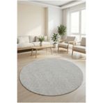 Anaska Home Modern Halı Sisal Bukleli Halı Gümüş Halı Salon Halısı Oturma Odası Halısı Yuvarlak Halı