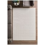 Anaska Home Modern Halı Yıkanabilir Kaymaz Tabanlı Dokuma Halı 80x150 cm Krem Sisal, NK_DOHA1658CREAM