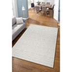 Anaska Home Modern İskandinav Halı Salon Halısı Mutfak Halısı Kolay Temizlenir Özel Kesim Krem Halı 200 x 400, NK_BONNIE1908CREAM