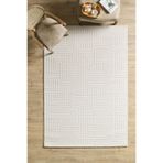 Anaska Home Özel Tasarım Krem Sık Dokuma Jüt Taban Oturma Odası Halısı 140 x 200 cm, NK_SAHARA1114